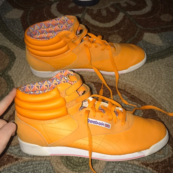 reebok shoes orange color